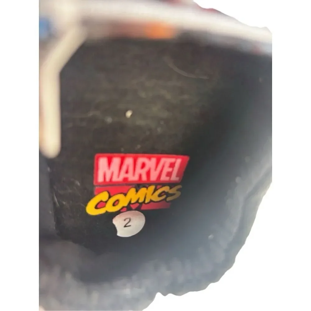 Marvel comics slippers size 2 big kids
